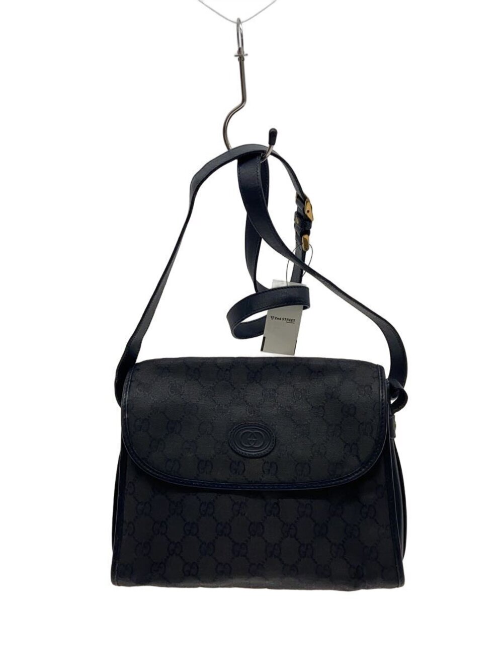 Gucci Over Shoulder Bag Leather Black